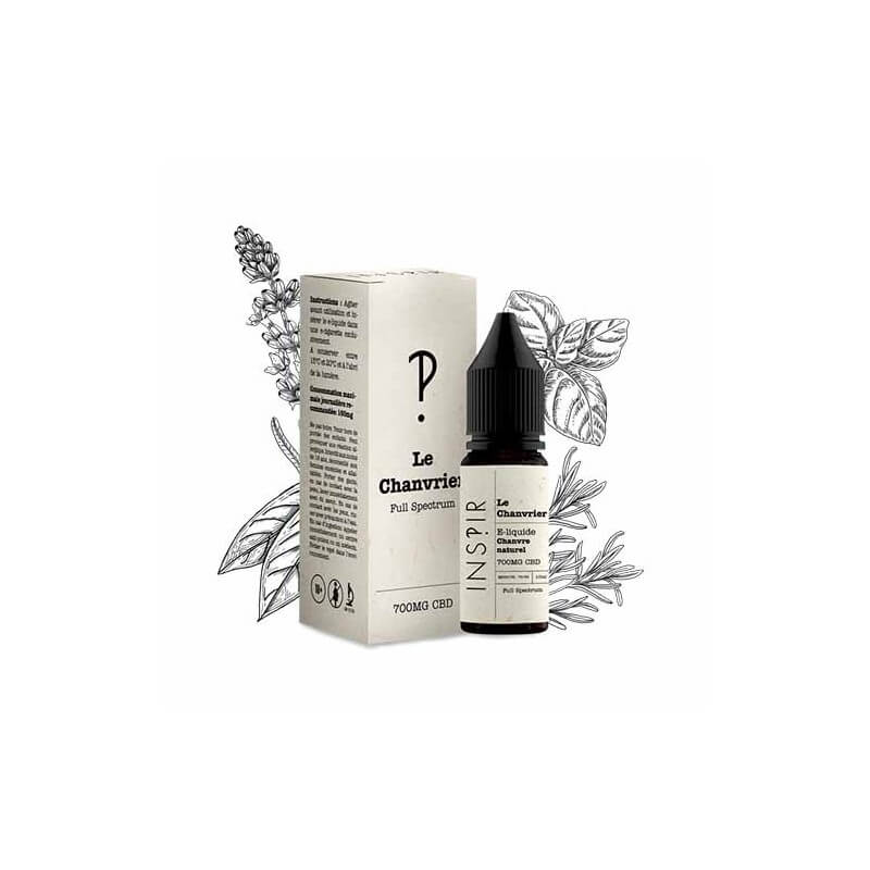 E-liquide infusion CBD spectre complet Le Chanvrier Inspir - Cent Philtres