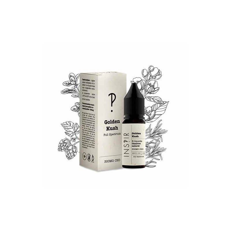 E-liquide CBD infusion spectre complet Golden Kush Inspir - Cent Philtres