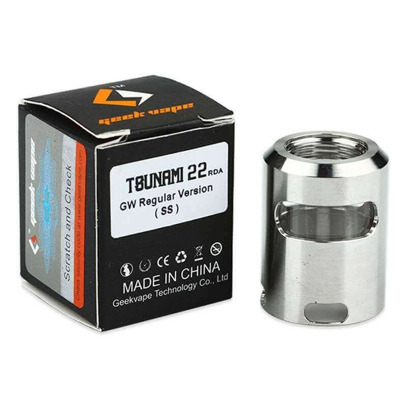 FENETRE TOP CAP TSUNAMI 22 steel regular GeekVape - Cent Philtres