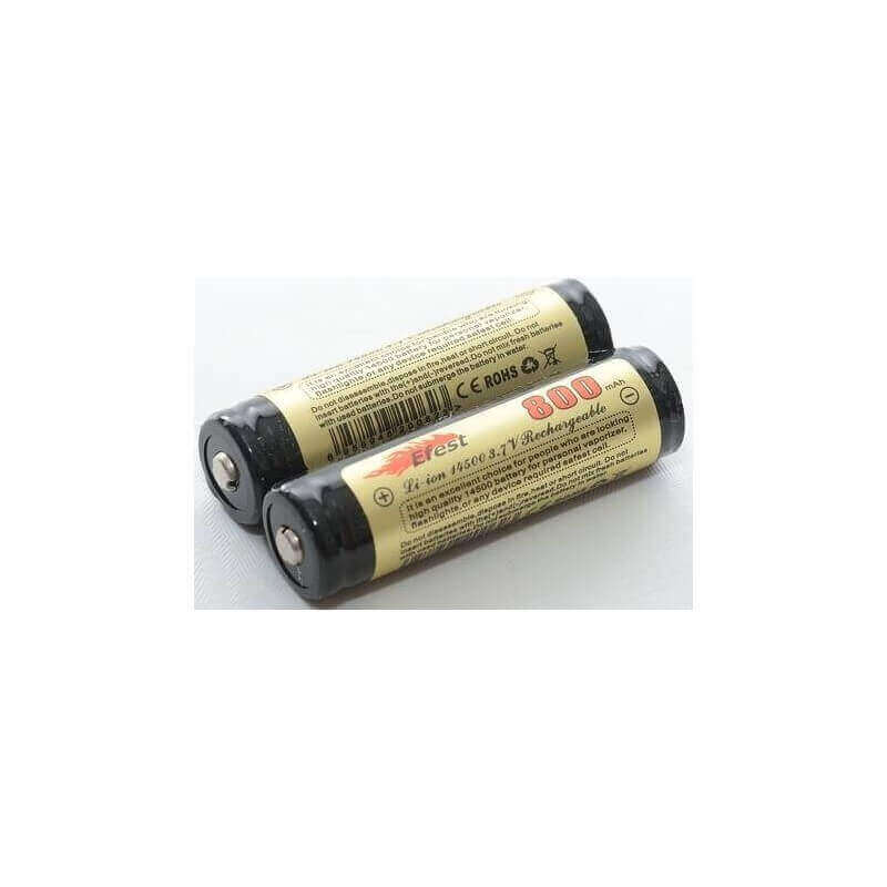 Accu 14500 EFEST Button Top - Cent Philtres