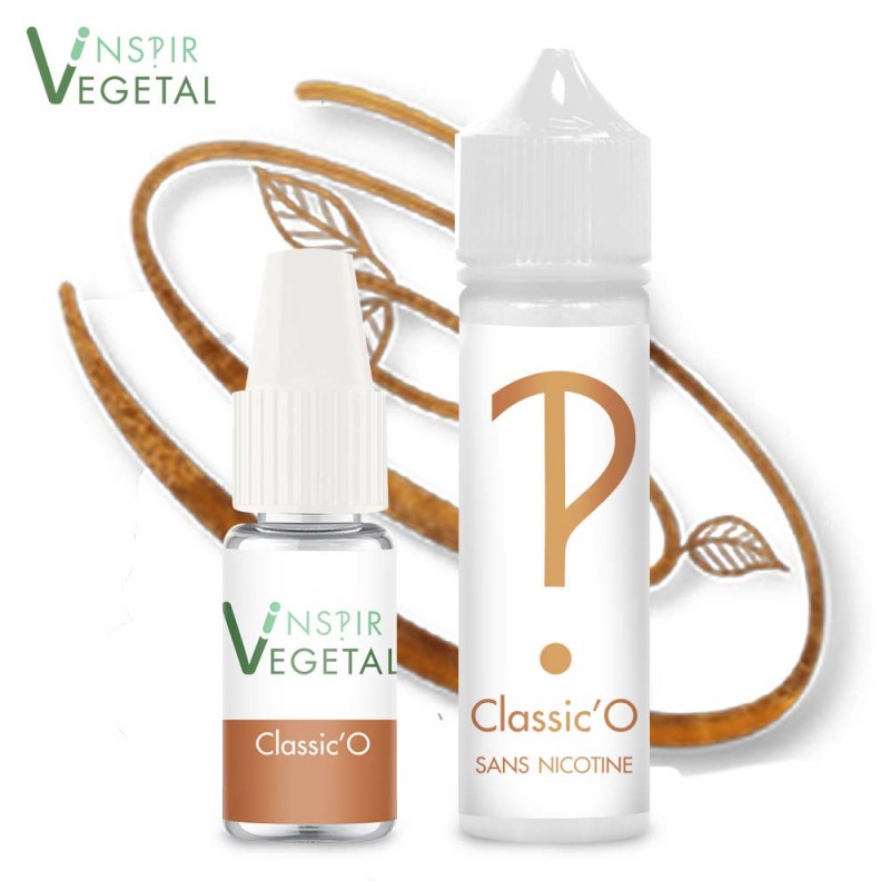 E liquide Classic'O tabac blond et brun au végétol - Cent Philtres