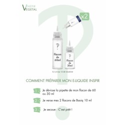 E-liquide fruité pêche, Pêcher Mignon Inspir, vegetol 60 ml grand format - Cent Philtres